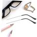 Villful Anti-Slip Glasses Holder & Replacement Bracket - Metal Eared Hooks Silver Alloy Glass Accessories | International Shipping Available - Buy Online on GoSupps.com