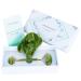 Jade Roller and Gua Sha Set for Beauty Facial Massage - Natural Dark Green Jade Stone - Anti-Wrinkles Treatment - Buy Online on GoSupps.com