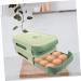 OSALADI Egg Storage Box Plastic Pallets Fridge Egg Holder Refrigerator Egg Storage Container Camping Shelf Green 34x22x7.8cm - Buy Online on GoSupps.com