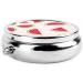 Pink Watermelon Round Pill Box - 3 Compartment Travel Organizer for Pills | Portable & Durable - Buy Online on GoSupps.com