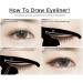 Eyeliner Stencil Kit Quick Eye Make-Up Stencils Eyeliner Definer for Perfect Smokey Eyes or Winged Tip Look (2 PCS) - Buy Online on GoSupps.com