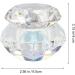 Minkissy Nail Art Crystal Cup Stained Glass Nail Polish Glass Cup Transparent Nail Polish Nail Polish Glass Container Cream Nail Gel Polish Nail Polish Glass Jar Large Big Diamond As Shown - Buy Online on GoSupps.com