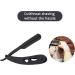 Matte Black Cut Throat Razor for Precision Moustache & Beard Shaving - Buy Online on GoSupps.com