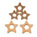 Cartoon Wood Star Teether: Natural Beech Wooden Animal Shape DIY Necklace Pendant (10pcs) - Buy Online on GoSupps.com