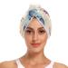 Heart Balloons Elephant Hair Towel 2 Pack Super Absorbent Hair Drying Towel Quick Dry Hair Turbans Head Towel with Button Twisty Wrap for Women Girls