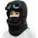 Winter Thermal Trapper Hat with Glasses - Windproof Ski Mask Cap in Black - Buy Online on GoSupps.com