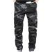 Men's Casual Cargo Pants - Camo Military Army Combat Work Sweatpants, Black - Large - Buy Online on GoSupps.com