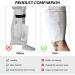 Foley Leg Bag Holder - 2Pcs Fabric Catheter Sleeve for Legs (L) | Elastic Calf Strap for Drainage Bags - Buy Online on GoSupps.com