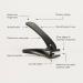 Mylee Small Nail Clipper Professional Sleek Matte Black Stainless Steel Salon-Quality Small Nail Clipper for Precision Trimming of Fingernails Black - Small - Buy Online on GoSupps.com