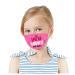 Yliquor 1PC Printed Cotton Facial Covering Washable Face Protection Breathable Cute Cartoon Face Bandanas Anti-Haze Dustproof for Kids (1 PC F)