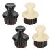 4 Pieces Ankle Must Cuttarbar Hair Shaving Brush Set for Men | Soft Bristles & Handle | Hairdressing Salon & Home Use Accessories - Buy Online on GoSupps.com