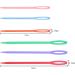 60pcs Colorful Large Eye Plastic Sewing Needles for Kids - Educational Weaving Set - Buy Online on GoSupps.com