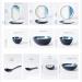 Dinner Plates Household Dishes Set Simple Ceramic Dinner Plates Set of 5 Durable Ceramic Dinnerware Set Plates Bowls Snack Plates Spoons Plates Kitchenware - Buy Online on GoSupps.com