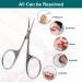 CGBE Professional Curved Tip Cheek Scissors | Extra Fine & Sharp Stainless Steel for Cuticle Eyebrow & Eyelash Precision | 1-Piece Round Handle - Buy Online on GoSupps.com