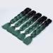Showjarlly Jumbo Braid Art Hair Extensions - 24-Inch Ombre KanCalon Braids for Crochet & Box Braids (5 Pack) - Black/Dark Green - Buy Online on GoSupps.com