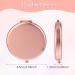 YUXIANLB Compact Mirror for Purse Double-Sided 1X/2X Magnifying Metal Travel Makeup Mirrors Portable Folding Mini Pocket Makeup Mirror for Purse Handbag (Round Rose Gold) Pink - Buy Online on GoSupps.com