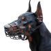 Muzzle for dogs breathable basket muzzle for small medium large and XL dogs stop biting barking and chewing (XL - Labrador black) XL - Labrador black