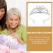 NOLITOY Glittered Metal Graduation Princess Crown Tiara | 2022 Graduation Party Supplies - Silver - Buy Online on GoSupps.com