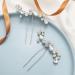 Bride Wedding Hair Pins - Silver Crystal Rhinestone Hair Accessories (Pack of 2) - Easedaily - Buy Online on GoSupps.com