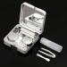 Nfegsiya Quadratic Contact Lens Container - Marble Surface Mirror Box for Travel - Eye Soak Holder (White) - Buy Online on GoSupps.com
