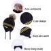 LANGZHEN Toddler Winter Hat | Earflap Knit Beanie for Baby Boys Girls 1-2 Years | Fleece Lined & Warm | Black Pompon - Buy Online on GoSupps.com