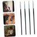 Baluue 4pcs Fine Eyeliner Brush Eye Shadow Travel Lipstick Brush Makeup Black Fiber - Buy Online on GoSupps.com