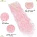 S-noilite 24 Inch Curly Light Pink Clip In Hair Extensions - 8pcs Full Head Extension Set in 60 Colors for Sexy Fashion Choice | 43-66cm Length - Buy Online on GoSupps.com