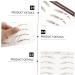Beavorty 12 pcs eyebrow stickers black stickers tattoo eyebrow Imitation Eyebrow Tattoos 3d three-dimensional - Buy Online on GoSupps.com