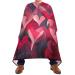 Waterproof Barber Cape -Valentine's Day Heart3 Cheetah Haircut Bib for Men Unisex Hair Cutting Cape(8rp1a)