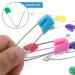 50 Mini Baby Safety Needles - Child-Safe Multi-Colored Diaper Pins for Clothes & Saliva Protection - Buy Online on GoSupps.com
