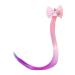 Clest F&H Nice unicorn with pink loop colored party clip in hair extensions Multi -colored hair strands Synthetic hair parts 14