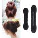 7pcs Hair Bun Maker Bun Makers for Hair Magic Bun Hair Donut Black Small Hair Doughnut Maker Sponge Hair Foam Hair Updo Tools Hair Style Hair Styling Accessories for Girls Women(Black) - Buy Online on GoSupps.com