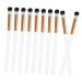 FRCOLOR 10pcs Makeup Brush Eye Makeup Kit Makeup Eyeshadow Brush Eye Brush for Eyeshadow Concealer Brush Eye Makeup Tool Makeup Eye Brush Precision White Wooden Handle Contour Brush 17.50X1.00X1.00CM White