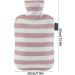 Tianyia Classic Stripe Hot Water Bottle - 2.0L Large Heat Pocket Soft Cotton Cover Pink Gift for Hands Feet & Bed Warmers - International Shipping Available - Buy Online on GoSupps.com