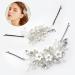 GOIYZTTR 2 Pieces Crystal Vines Flower Leaf Headpieces Bride Wedding Crystal Flower Vines HairPiece Elegant Silver Crystal Hair Accessories Suitable for Women and Girls - Buy Online on GoSupps.com