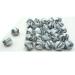 50pcs 14mm Silicone Icosahedron Pearl Beads in Zebra - DIY Mom Necklace Making Accessory - Buy Online on GoSupps.com