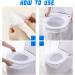 50 PCS Travel Disposable Toilet Seat Cover - Waterproof Portable WC Pad for Baby, Pregnant Mom - Individual Packing - Buy Online on GoSupps.com