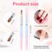 Savita 2pcs Nail Art Clean Up Brushes - Round & Angled Head Pen Tools for Nail Design & Polish Mistake Cleaning - Buy Online on GoSupps.com