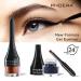 Go Ho Black Gel Eyeliner Pot | Matte Cream High Pigmented Eye Makeup with Brush | Smooth Matte Finish | Women's Gel Eye Liner 202 Black - Buy Online on GoSupps.com