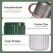 Elivida Travel Toothbrush Case & Holder - Portable 2-Piece Set for Camping Travel Home School | White & Green - Buy Online on GoSupps.com