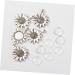 COHEALI 10 Sets Flower Accessories Glass Tray Sunflower Pendant Charm Diy Acceories Daisy Popularity Billet - Buy Online on GoSupps.com