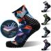MEIKAN 100% Waterproof Unisex Hiking Socks - Digital Print, Breathable, Trekking & Wading - 1 Pair, Medium, Multicolored - Buy Online on GoSupps.com