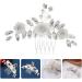 Amosfun Flower Hair Comb Rhinestone Hair Comb Bridal Hair Comb Wedding Hair Side Comb for Women - Buy Online on GoSupps.com