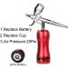 Portable Mini Replace Battery High Pressure Psi Airbrush Compressor Kit Nail Beauty Salon Spray Paint Private (Size : Part D Red) - Buy Online on GoSupps.com