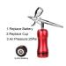 Mini Airbrush with Compressor Gun Cleaning Kit Replace Battery Spray Paint Foundation Makeup Model Cosmetics Device (Size : Part A Red) - Buy Online on GoSupps.com