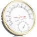 Asixx Sauna Thermohygrometer | Metal Sauna Thermometer & Hygrometer | Measure 10 -120 & 0%-100% Humidity - Ideal for Home Saunas - Buy Online on GoSupps.com