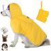 Eyin waterproof dog rain coat raincoat for medium dogs with soft lining and hood adjustable hundred jacket with reflective stripes for walks windproof and light l