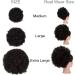 X-Large Afro Puff Kinky Curly Drawstring Ponytail Bun Synthetic Hair Extension | 2 Clips | African American Updo Hairstyle | 2#(120g) - Buy Online on GoSupps.com