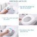 Disposable Premium Elastic Band Toilet Seat Cover Portable Waterproof Universal Fit Toilet Mat Independent Packing for Travel Public Toilets and House Guests Use (10 Packs) - Buy Online on GoSupps.com