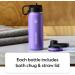 ThermoFlask Bottle with Chug Lid & Straw Lid - Insulated Stainless Steel Water Bottle with Leak-Proof Lids - Capri - 32 Oz - Buy Online on GoSupps.com